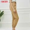 Tangada moda mulher calças mulheres carga cintura alta calças soltas calças femininas suor streetwear 5A02 210915