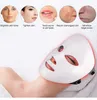 Fase wireless professionale per terapia con maschera facciale a led a 7 colori con pulsante a sfioramento