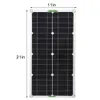 12V 30W Solar Panel Kit Complete 10A 30A 50A 60A Controller RV Camping Car Boat Battery Phone USB Power Bank Charger