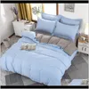 4PCS Set Luxury Queen Size Bed Sheets Barn Quilt Soft Complant Bomull för Girlboy Hnqis CS3FR