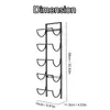Opbergtassen 5 fles ijzeren muur wijnhouder eenvoudige hangrek plankbar keuken display standaard