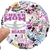 50 PCS Mixed Graffiti skateboard Stickers English slogan cheerleaders For Car Laptop Fridge Helmet Pad Bicycle Bike Motorcycle PS41554586