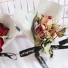 Старинный натуральный мини сушеный цветок роза маленький букет высокого класса творческий подарок коробка украшения цветок праздник подарок валентинка день