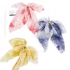 Big Bow Ties Scrunchies Hairclips Chiffon Ribbon Hairpins for Women Girls Ponytail Holder Headband Hair Accessories