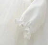 Ubrania Dress New Born Princess Sukienki Kapelusz Niemowląt Piękne Chrzciny Suknie Dziewczynka Chrzest Suknie Jesienią