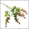 Decorative Festive Party Supplies Home Gardendecorative Flowers & Wreaths Wholesale Small Eucalyptus Leaves Money Flower Arranging Simulatio