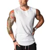Muscleguys Ärmlös Skjorta Bodybuilding Kläder och Fitness Men Undertröja Solid Tank Tops Blank Män Muscle Vest 210421