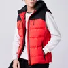 red puffer vest