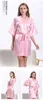 Underkläder Sleepwear Silk Kimono Robe Bathrobe Women Bridesmaid Robes Sexiga Robes Satin Ladies Dressing Clows