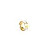 Anneaux de bande de conception de luxe large 6 MM titane acier inoxydable bague d'amour pour femmes hommes bijoux Couples Simple ouvert nous taille 5-11