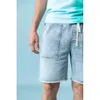 zomer denim shorts mannen mode rauwe zoom trekkoord wassen korte hoogwaardige merkkleding sj130565 210713