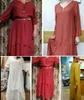 Spring Summer Women Long Cotton Linen Dress White Plus Size False Two Pieces O-Neck Maxi es Office Casual Loose 210623