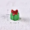 Natale in miniatura Babbo Natale slitta regalo renna treno terrario Decor modello paesaggio innevato