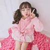 Moletom Com Capuz Camisolas 2022 Kawaii Amor Doce Com Capuz Mulheres Bordado Bordado Rosa Bonito Loose Sleeve SleeveSuits Pullovers