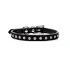 Crystal Diamond Collar Pet Dog Cat Metal Buckle Dog Collar Leaseh Supplies Red preto rosa