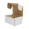WACO 50PCS / LOT 15.2 * 10 * 7.6cm Kraftpapper Vit kartong Presentförpackningsfodral Korrugerade lådor