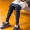 winter warm Cashmere stretch leggings women Casual Embroidery high waist skinny pants Thickening sexy slim striped leggings 211117