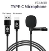 USB C Lavalier Condenser Microphone for Android & Windows Smartphones Interview Type-C Mic Samsung Huawei xiaomi mobile