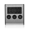 Kök Timers Square Stor LCD Digital Timer Matlagning Klocka Magnet Despertador Table Temporizador