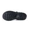 Sandals Leather For Men Open Toes Fastion Runner Slides Summer Breathable Beach Outdoor Hook Loop Slippers 220302