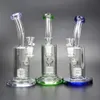 10" Hookah Bong Dab Rig Wheel Filter Percolator Water Pipe Recycler Heady Glass Oil Rigs Ash Catcher Splash Guard Smoke Pipes Bongs