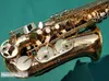 عالي الجودة فائقة الحركة 803 ساكسفون الذهب Alto Full Flower EB TUNE MODEL SAX FLAT مع القصب في حالة الفم المحترفة 9974382