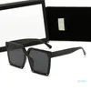 2021 дизайнерские квадратные солнцезащитные очки мужчины женщины винтажные оттенки вождение мужские солнцезащитные очки мода металлические доски очки с коробкой