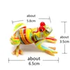 Colorful Cute Glass Frog Figurines Handmade Animals Collectible Gifts For Kids Home Decor Murano Style Small Sculpture Ornaments 210811