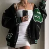 2021 herbst Vibe Stil Baseball Uniform Neue Stickerei Bomber Jacke für Frauen Mode Retro Kleidung Streetwear Übergroßen Mantel