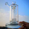 8 Inch Glass Bong Mobius Sidecar 18mm Female Joint Drum Perc Hookah Water Pipes Clear Oil Dab Rigs Bongs With Bowl Birdcage Percolators Pipe Rig Hookahs