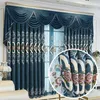 Curtain & Drapes Chinese Style Chenille Cashmere Embroidered Blackout Curtains For Living Room Bedroom Villa Valance Window Customization