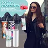 20oz Sublimation STRAIGHT Tumblers With Straw 100 304 Stainless Steel Water Bottles Double Insulated Cups Mugs9982665