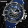 Boamigo Brand Men Sports Watches Военные кварцевые часы аналоговые цифровые светодиодные часы 30 м водонепроницаемый наручные часы Relogio Masculino X0524