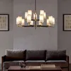 Modern Bakır Kolye Lamba Yaratıcı Çin Düğüm Cam Süspansiyon Işık Otel Cafe Bar Oturma Yemek Yatak Odası Asılı Aydınlatma