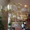 Décoration de fête 10/20pcs 12 pouces paillettes confettis ballon en latex étoile rose rouge transparent romantique mariage anniversaire Globos