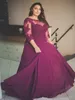 Elegantes U-Ausschnitt-Abendkleid für die Mutter mit Ärmeln, Vestido de Madrinha, Chiffon-Kleid für die Brautmutter in Übergröße, Hochzeitsgastkleid