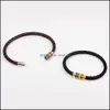 Bracelets porte-bonheur bijoux mode Gay Pride arc-en-ciel en cuir pour femmes hommes noir marron véritable bracelet fermoir magnétique Lgbt livraison directe 2021 V2