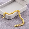 Link Chain Women Silver Color Rose Gold Bracelet for Female Crystal Heart Charm Bruid Bruiloft Fijne sieraden Giftlink