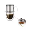 Paslanmaz Çelik Vietnam Kahve Potu Çaydan Taşınabilir Yeniden Kullanılabilir Ofis Ev Mutfak Çay Seti Kahve Eden Bira Potu 210408