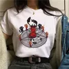 T-shirt das mulheres camisetas mulheres anime impressão grunge steampunk tee gothic fêmea harajuku vestuário de verão e-girl kawaii y2k estética top