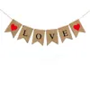 Soyez le mien bannière Saint Valentin coeur amour lin tirer drapeau décorations proposition anniversaire anniversaire fête de mariage décoration BH5663 TYJ