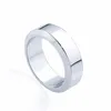 Europa América Anillos de estilo de moda Hombres Dama Mujer Acero de titanio Grabado Letra V completa Chapado en oro de 18 quilates Anillo de amantes del borde biselado 3 C317W