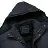 Zimowy płaszcz mężczyźni moda męskie parki zagęścić mężczyzna gruby ciepły płaszcz parki z kapturem zima wiatroodporna kurtka męska dla mężczyzn odzieżowa para 211129