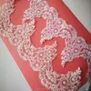 Ribbon Delicate 1Yard White/Ivory Cording Fabric Flower Venise Venice Mesh Lace Trim Applique Sewing Craft For Wedding Dec. 20cm