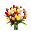 Newfashion Tulipany PU Latex Tulipan Sztuczne Kwiaty Do Wedding Bridal Home Party Festival Decoration Ornament RRB12442