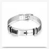 Gold Jesus Cross Armband Bangle rostfritt stål Pin Buckle Watch Bands armband armband för män mode smycken