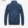 シンプルな男性のジャケット7xl 8xl長袖クラシックな格子縞のカジュアルな秋の大きいサイズ大きな6xlウインドブレーカーブルーブラックルーズジャケットx0621