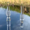 10mm 14mm 18mm Joint Quartz Tips Nails Dab Straw Drip Mini Nectar NC Smoking Accessories Suit for Glass Water Bongs Dab Rigs