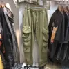 Marchio di marea autunnale e invernale lontano Pantaloni da lavoro da uomo funzionali da vento High Street Pantaloni larghi casuali multi tasche in peluche