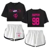 Survêtements pour femmes Twice FANCY T-Shirt Deux pièces Outwear Summer And Shorts Suit Crop Fashion Top + Survêtement